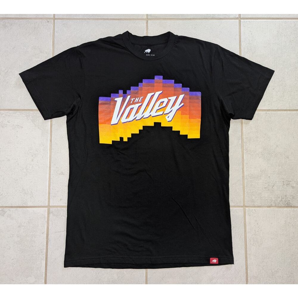 Sportiqe Men's Large Phoenix Suns The Valley Shirt Black Short Sleeve NBA
